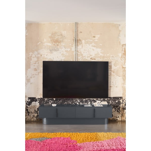 Antracytowa szafka pod TV 200x50 cm Totem – Teulat-image-1