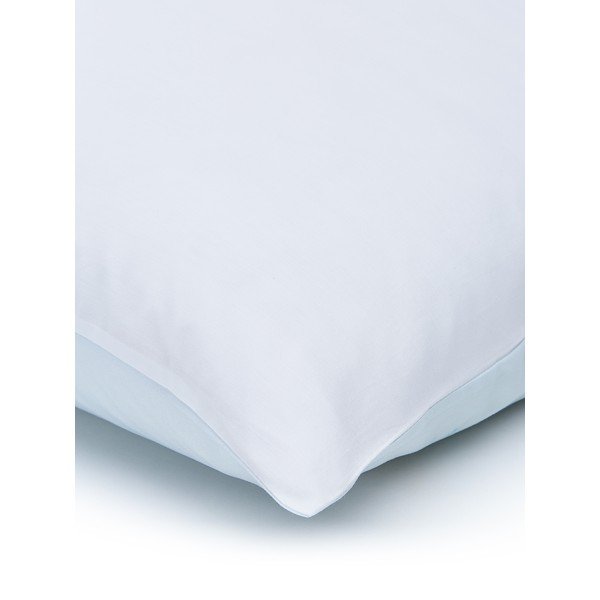 Jasnoniebieska pościel jednoosobowa z perkalu bawełnianego Westwing Collection Swim, 155x220 cm-image-4