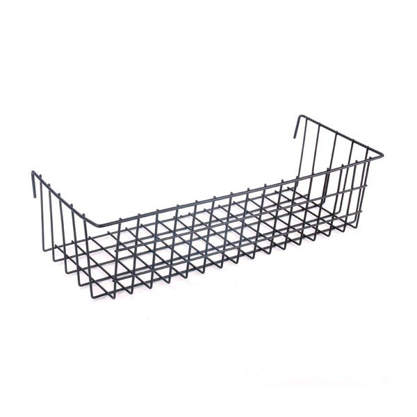 Czarny koszyk do przymocowania na kratce Reminder, dł. 38 cm-image-2