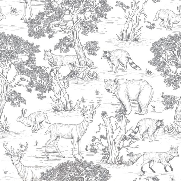 Papierowa tapeta dziecięca 100 cm x 280 cm Animals – Dekornik