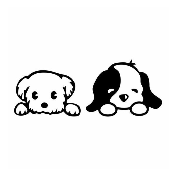 Naklejka Cute Little Puppies-image-1