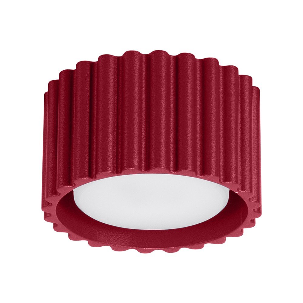 Bordowa metalowa lampa punktowa ø 10 cm Zora – Sollux