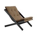 Fotel rozkładany Karup Design Boogie Black/Mocca