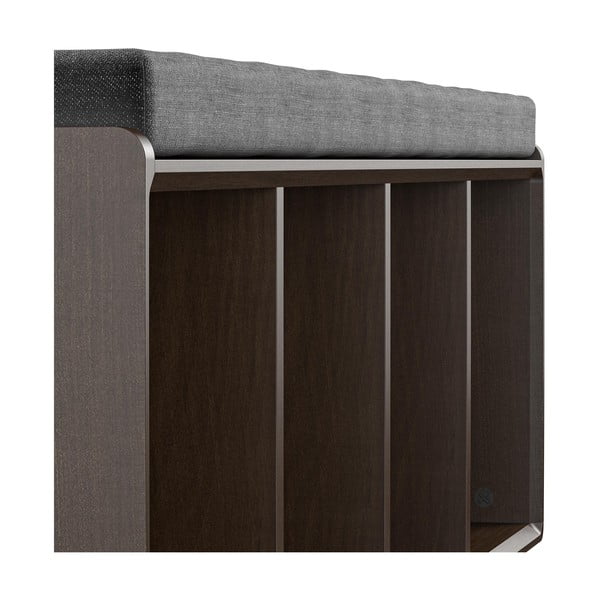 Brązowa szafka na buty z ławką Novogratz Brittany-image-1