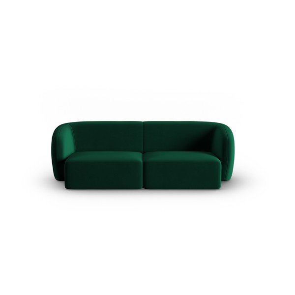 Zielona aksamitna sofa 188 cm Paolo – Milo Casa