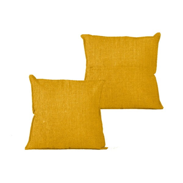 Poszewka na poduszkę Linen Couture Yellow, 45x45 cm