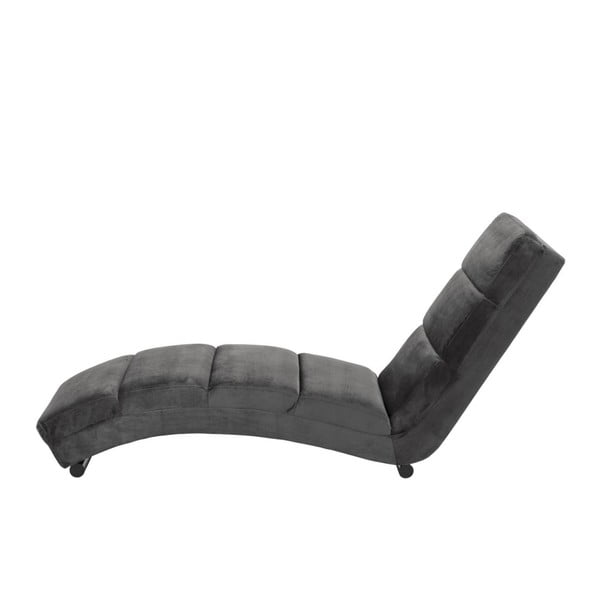 Szary aksamitny szezlong Actona Slinky-image-1