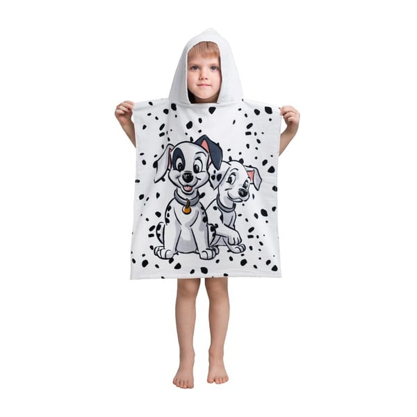 Biały szlafrok dziecięcy frotte 101 Dalmatins – Jerry Fabrics