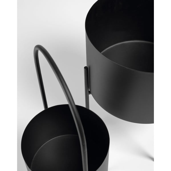 Metalowe osłonki na doniczki zestaw 2 szt. ø 25 cm Mash – Kave Home-image-3