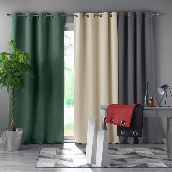 Kremowa zasłona zaciemniająca 135x240 cm Occult – douceur d'intérieur-image-2