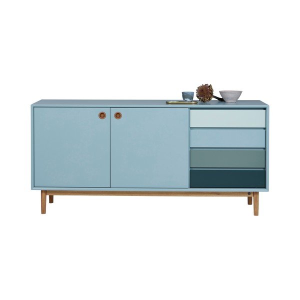 Miętowa niska komoda 170x80 cm Color Box – Tom Tailor-image-3