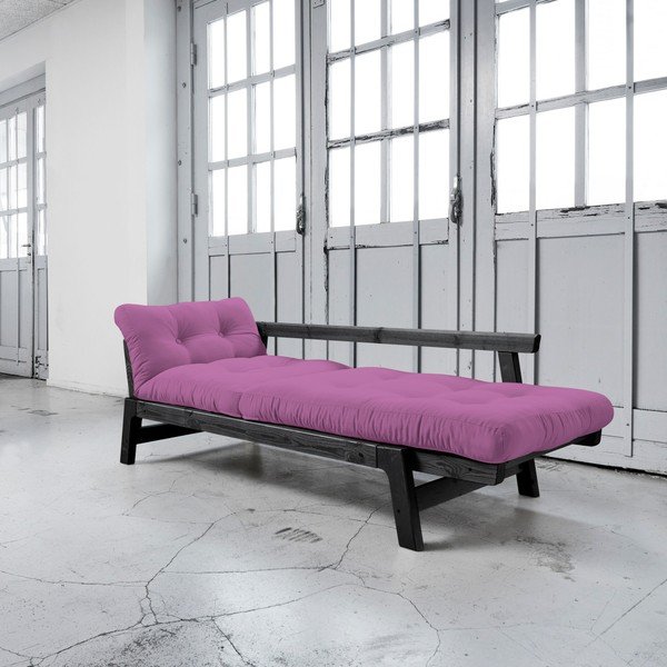 Sofa rozkładana Karup Step Black/Taffy Pink-image-3