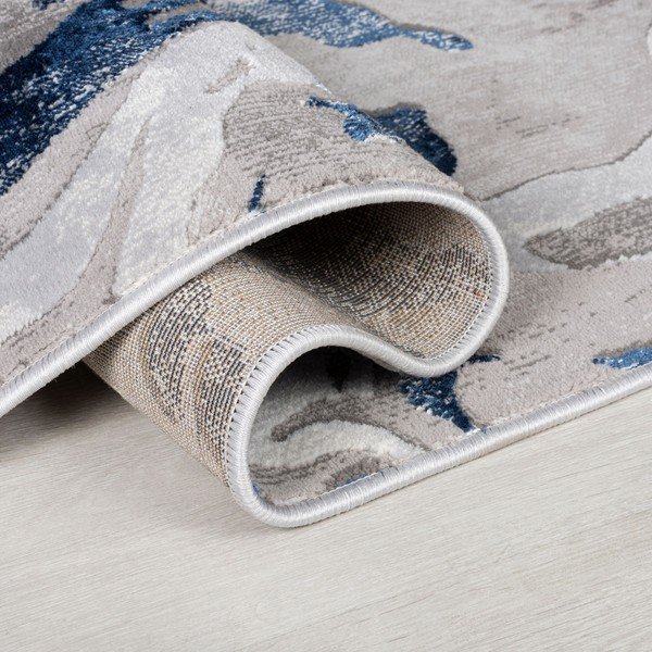 Niebiesko-szary dywan 80x150 cm Marbled – Flair Rugs-image-3