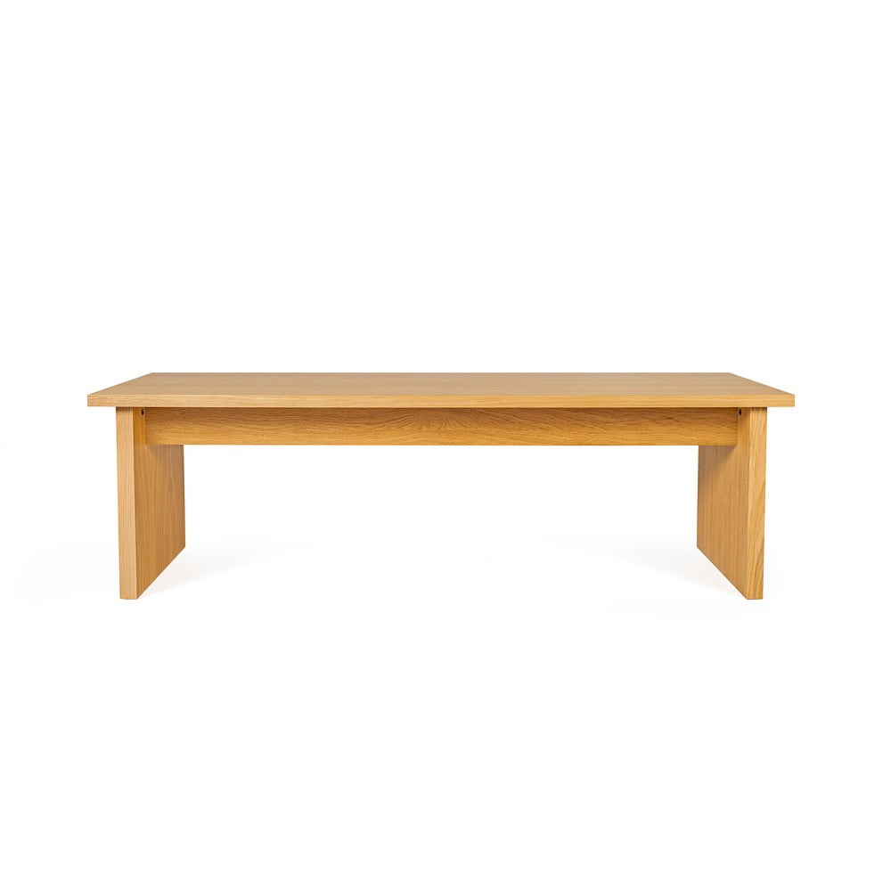 Naturalny stolik z blatem w dekorze dębu 60x120 cm Stripe – Woodman (zdjęcie 3)
