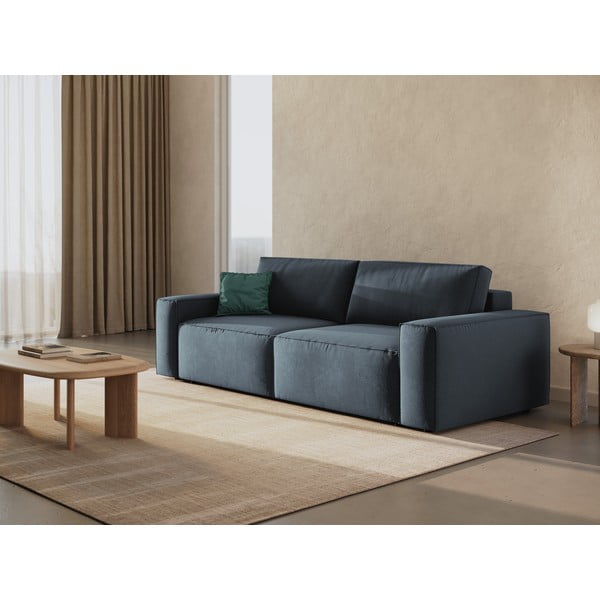 Niebieska rozkładana sofa 247 cm Jodie – Micadoni Home-image-1