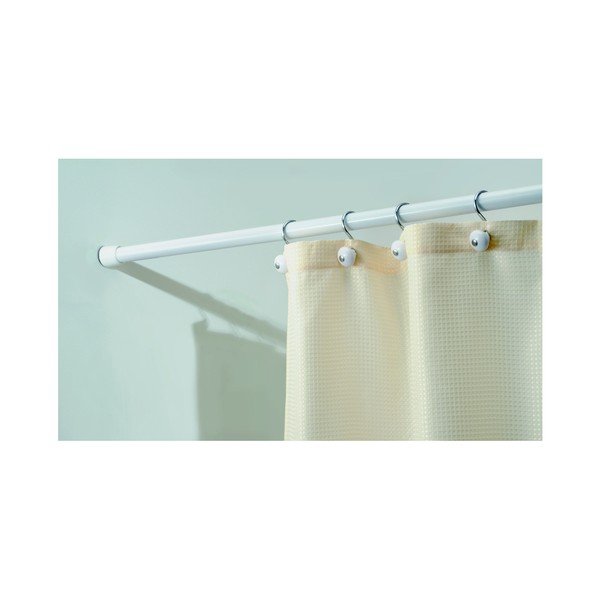 Biały regulowany drążek na zasłonę prysznicową iDesign, 198-275 cm-image-2