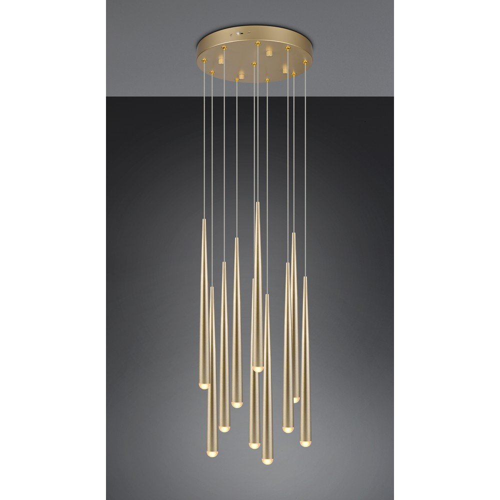 Lampa wisząca LED w kolorze złota ø 30 cm Cala – Trio Select (zdjęcie 3)