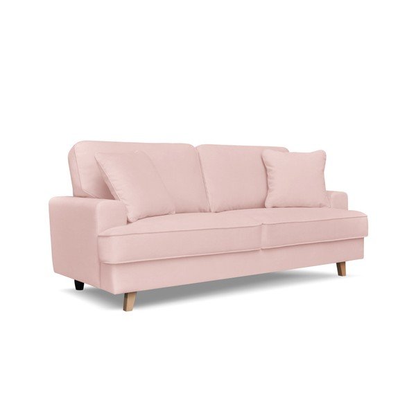 Jasnoróżowa sofa 3-osobowa Cosmopolitan design Madrid-image-1