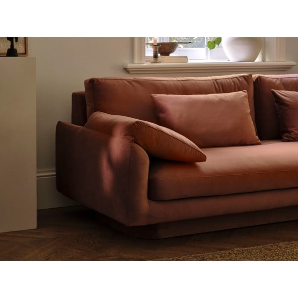 Jasnoszara aksamitna sofa 220 cm Torino – Micadoni -image-4