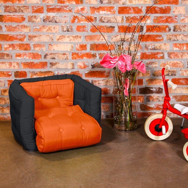 Fotel dziecięcy Karup Baby Dice Orange/Gray-image-1