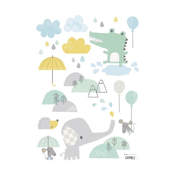 Naklejki dziecięce dziecięce 30x42 cm Smile It'S Raining – Lilipinso