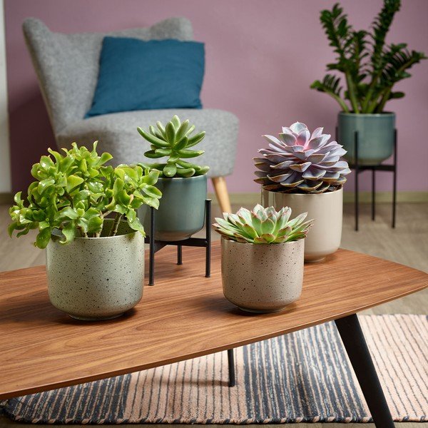 Beżowa ceramiczna doniczka Big pots Bari, ø 13 cm-image-1