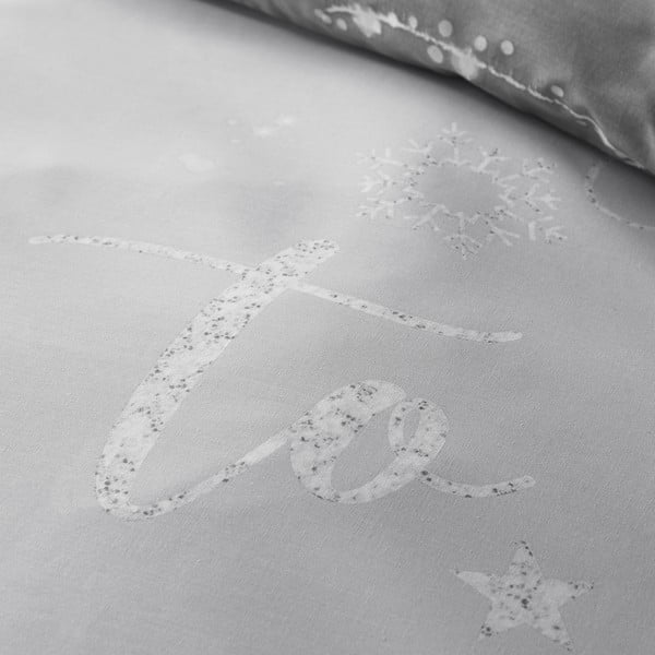 Szara pościel jednoosobowa 135x200 cm A Lot Like Christmas – Catherine Lansfield-image-4