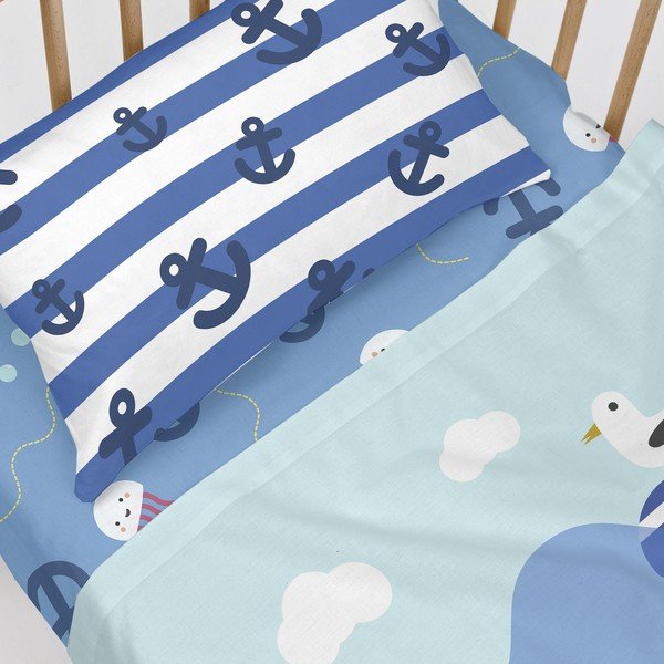 Dziecięce bawełniane prześcieradło Happynois Yellow Submarine, 120x60 cm-image-4