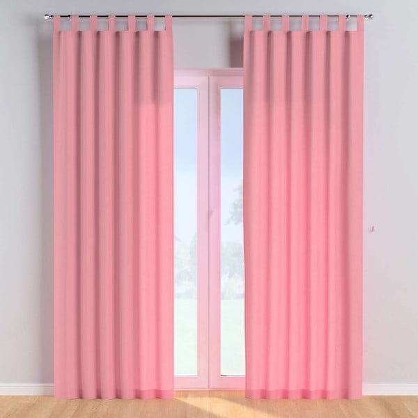 Różowa zasłona 260x130 cm Happiness – Yellow Tipi-image-1