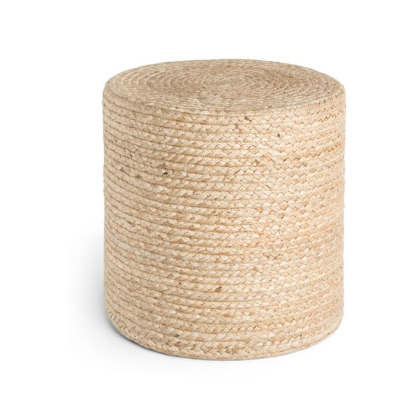 Puf w naturalnym kolorze Jutta Gold – Hanse Home