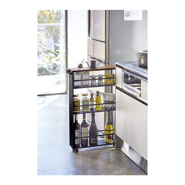 Czarny metalowy regał łazienkowy 47,5x81 cm Tower – YAMAZAKI-image-4