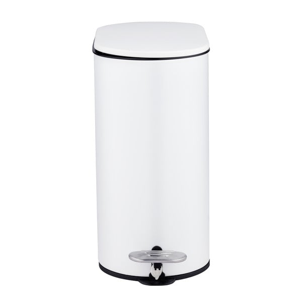 Stalowy kosz na śmieci z pedałem w matowym białym kolorze 5 l Collungo – Wenko-image-4