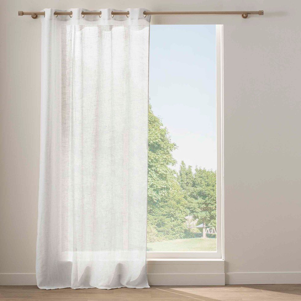 Biała zasłona 140x240 cm Yoko – douceur d'intérieur