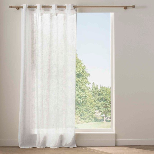 Biała zasłona 140x240 cm Yoko – douceur d'intérieur