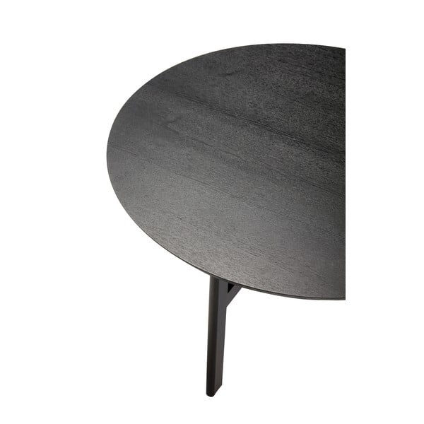 Czarny okrągły stolik ø 80 cm Fjord – Hübsch-image-4