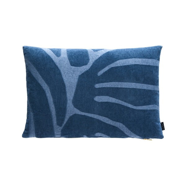 Niebieska bawełniana poduszka z wysoką zawartością wiskozy OYOY Roa