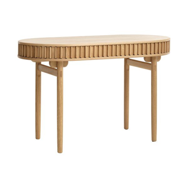 Biurko w dekorze dębu 60x120 cm Carno – Unique Furniture