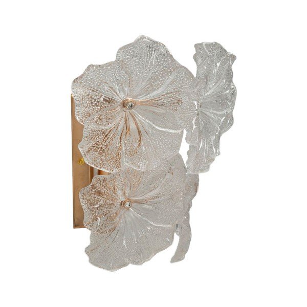 Szklany kinkiet w kolorze złota Ibiscus – Mauro Ferretti-image-2