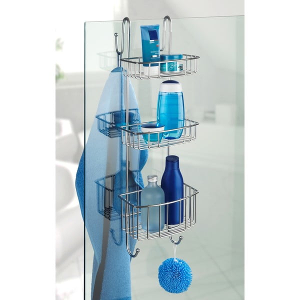 Trzypoziomowa półka prysznicowa Wenko Olesi-image-1