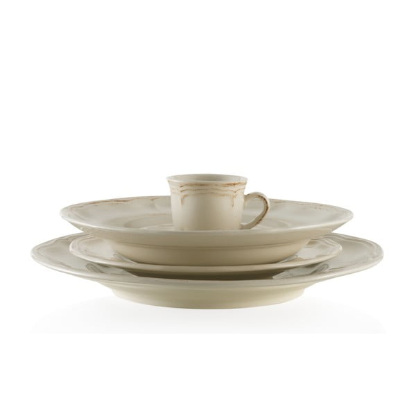 Zestaw ceramicznych naczyń Melange Cream