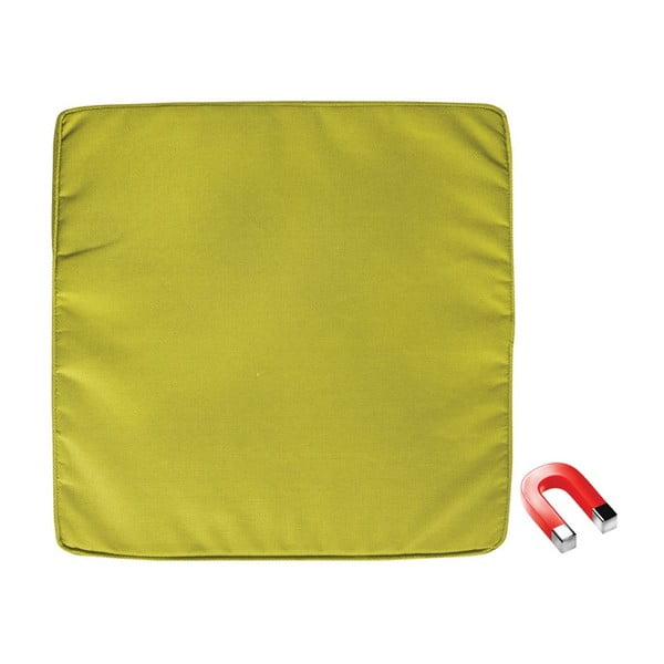Zielona poduszka na krzesło z magnesem zapobiegającym zwiewaniu przez wiatr Esschert Design Magic