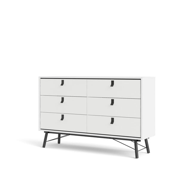 Biała komoda Tvilum Ry, 150 x 95 cm-image-2