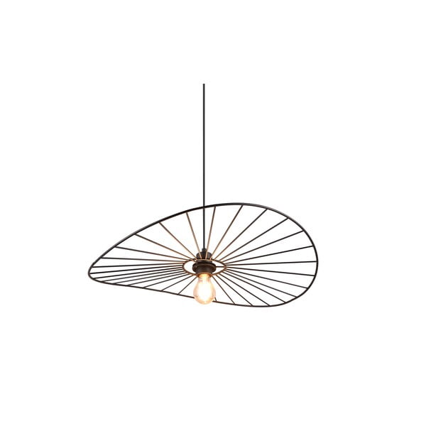 Lampa wisząca w kolorze matowej czerni ø 60 cm Chapeau – Reality-image-4