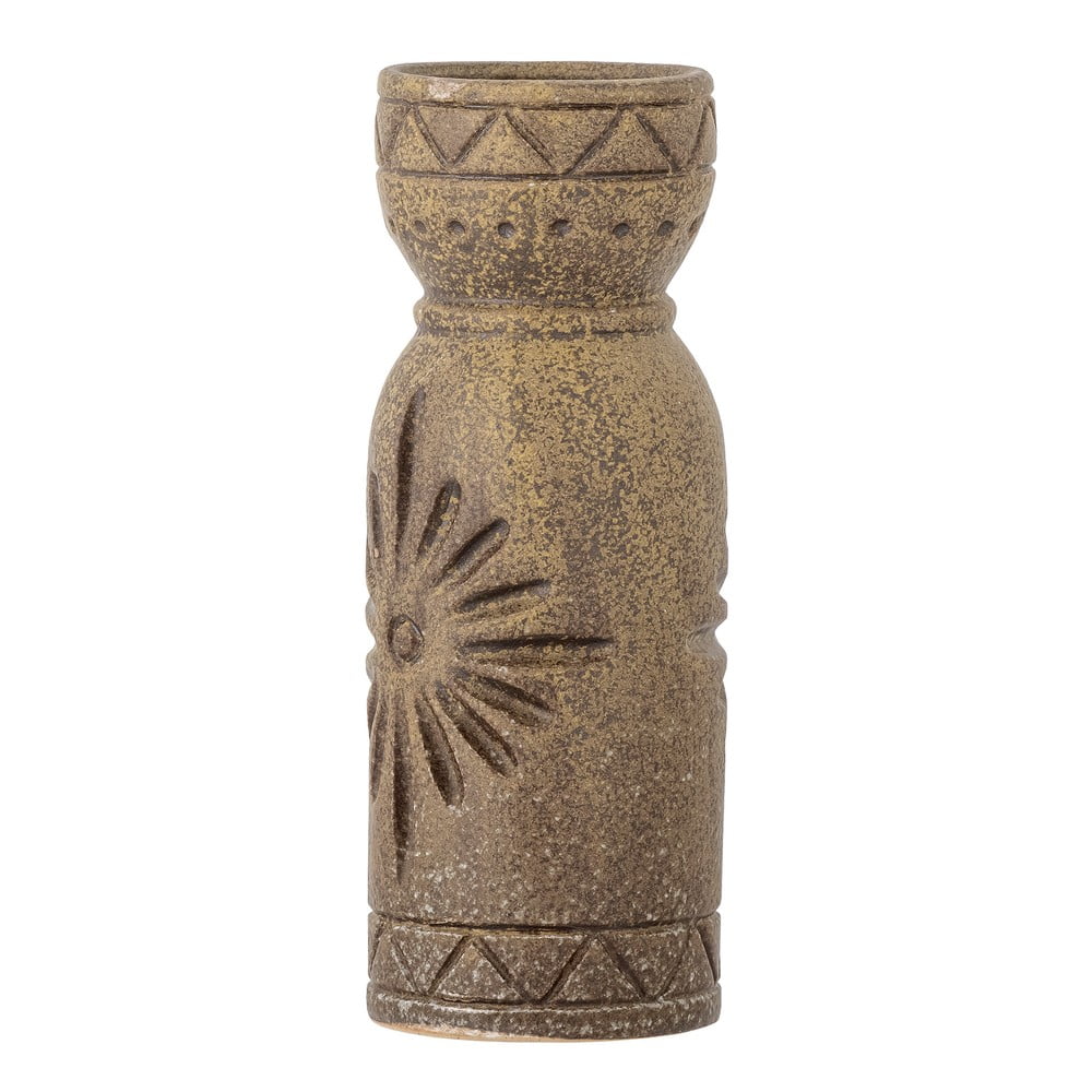 Brązowy kamionkowy ręcznie wykonany wazon (wysokość 21 cm) Gerde – Bloomingville (zdjęcie 6)