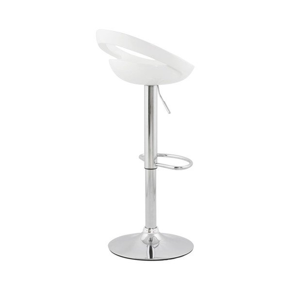 Biały regulowany stołek barowy Kokoon Design Venus-image-2