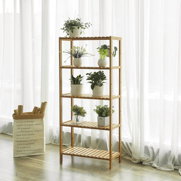 Bambusowy regał Songmics, wys. 130 cm-image-1