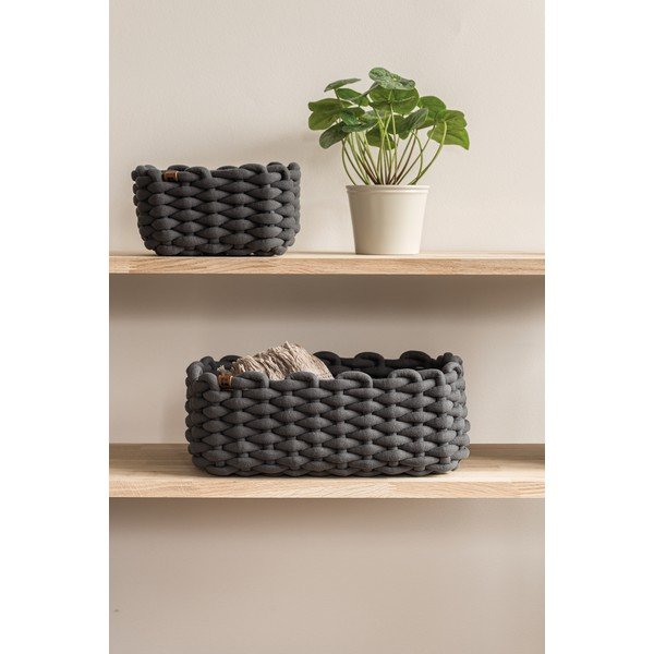 Tekstylny koszyk 35x25x14 cm Peach Skin M – Bigso-image-3