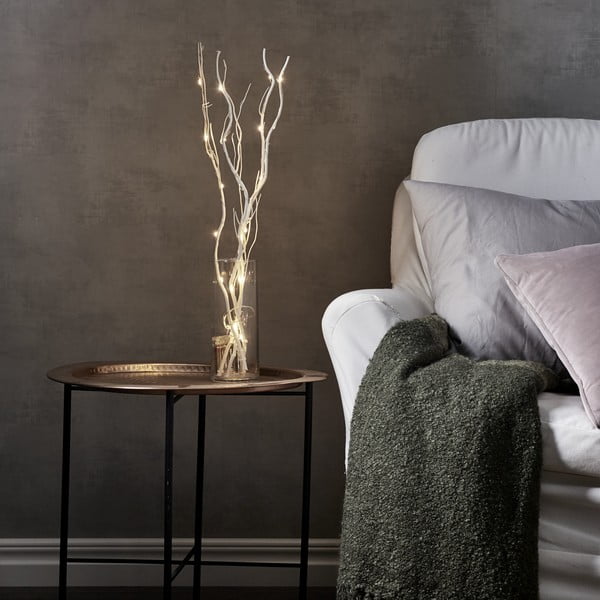 Biała dekoracja świetlna ø 8 cm Willow – Star Trading-image-1