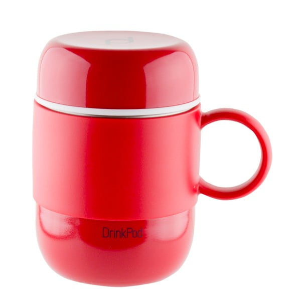 Czerwony kubek turystyczny Pioneer Mug, 280 ml