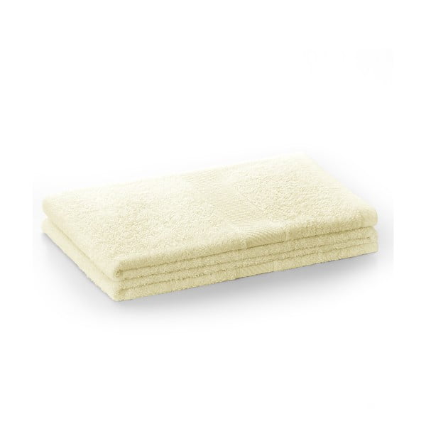 Jasnobeżowy ręcznik kąpielowy DecoKing Bamby Ecru, 70x140 cm